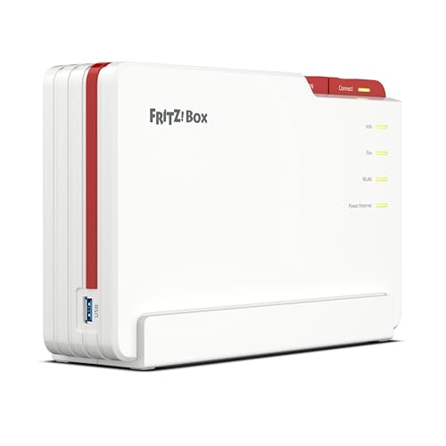 FRITZ!Box 5690 Pro – Wi-Fi 7 Triband Router für DSL & Glasfaser, bis 18,5 GBit/s, Mesh, DECT, International