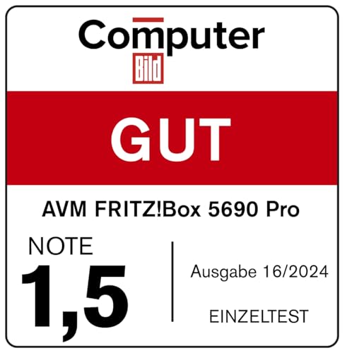 FRITZ!Box 5690 Pro – Wi-Fi 7 Triband Router für Glasfaser & DSL, bis 18,5 GBit/s, Mesh, DECT