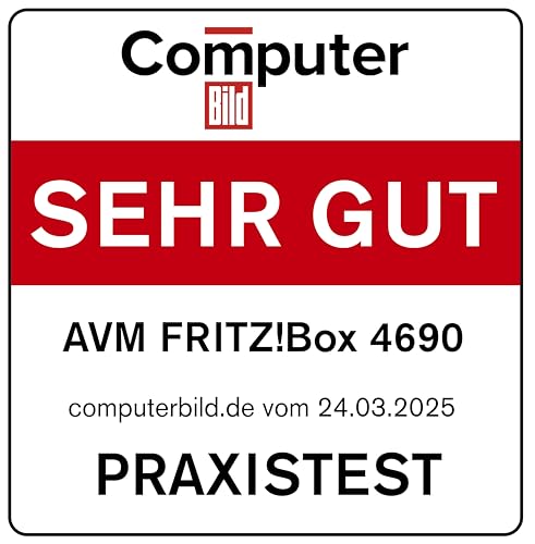 FRITZ!Box 4690 Wi-Fi 7 Mesh Router – 6960 MBit/s, 10G WAN/LAN, 3x 2.5G LAN