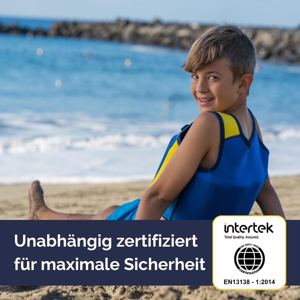 Limmys Premium Schwimmweste für Kinder – Moderne Schwimmhilfe für Jungen, Mädchen und Kleinkinder – Mit praktischer Tragetasche