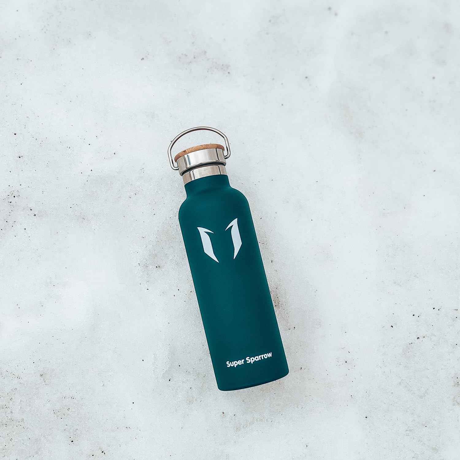 Super Sparrow Trinkflasche Edelstahl Wasserflasche - 750ml - Isolier Flasche mit Perfekte Thermosflasche für Das Laufen, Fitness, Yoga, Im Freien