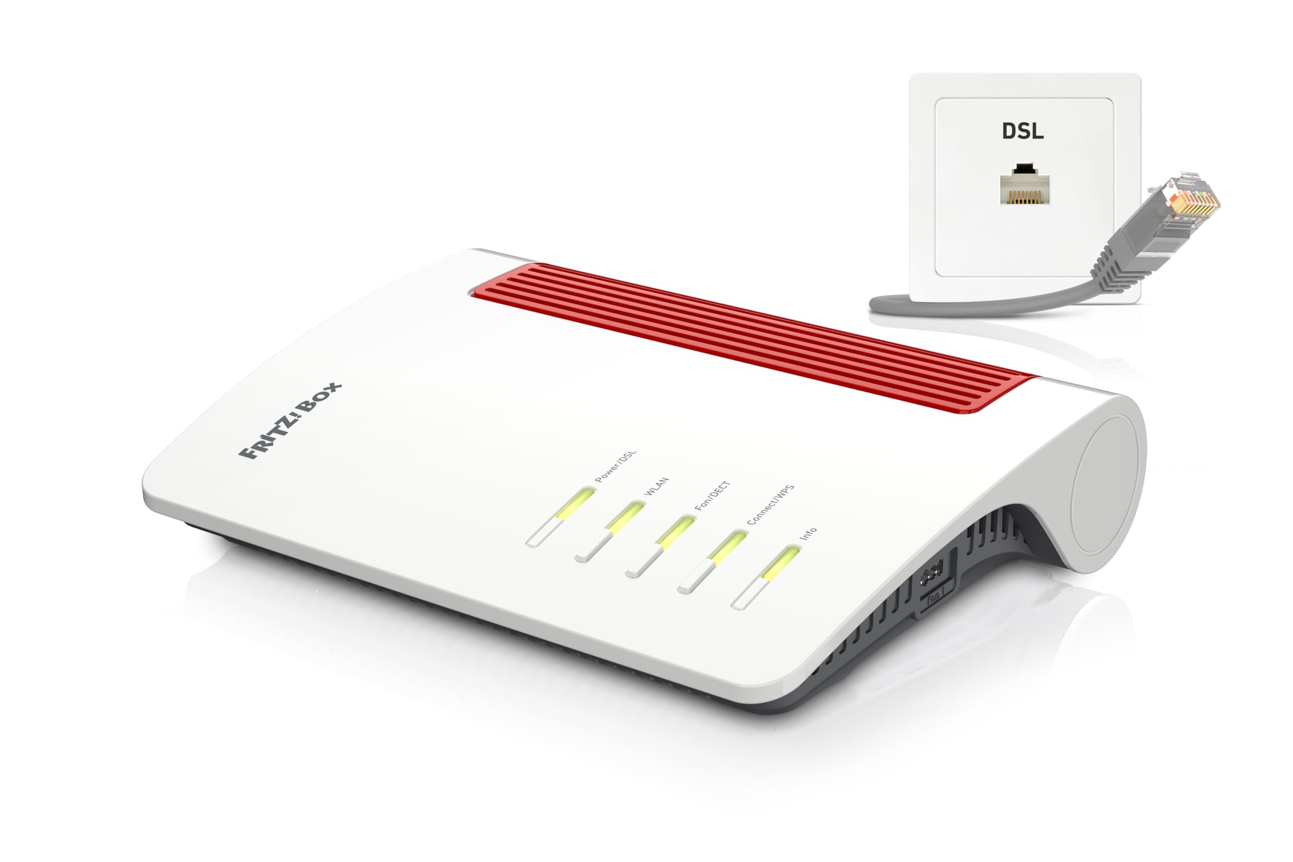 FRITZ!Box 7690 – Wi-Fi 7 DSL-Router (5.760 + 1.376 MBit/s, VDSL-Supervectoring, Mesh, DECT, DE-Version)
