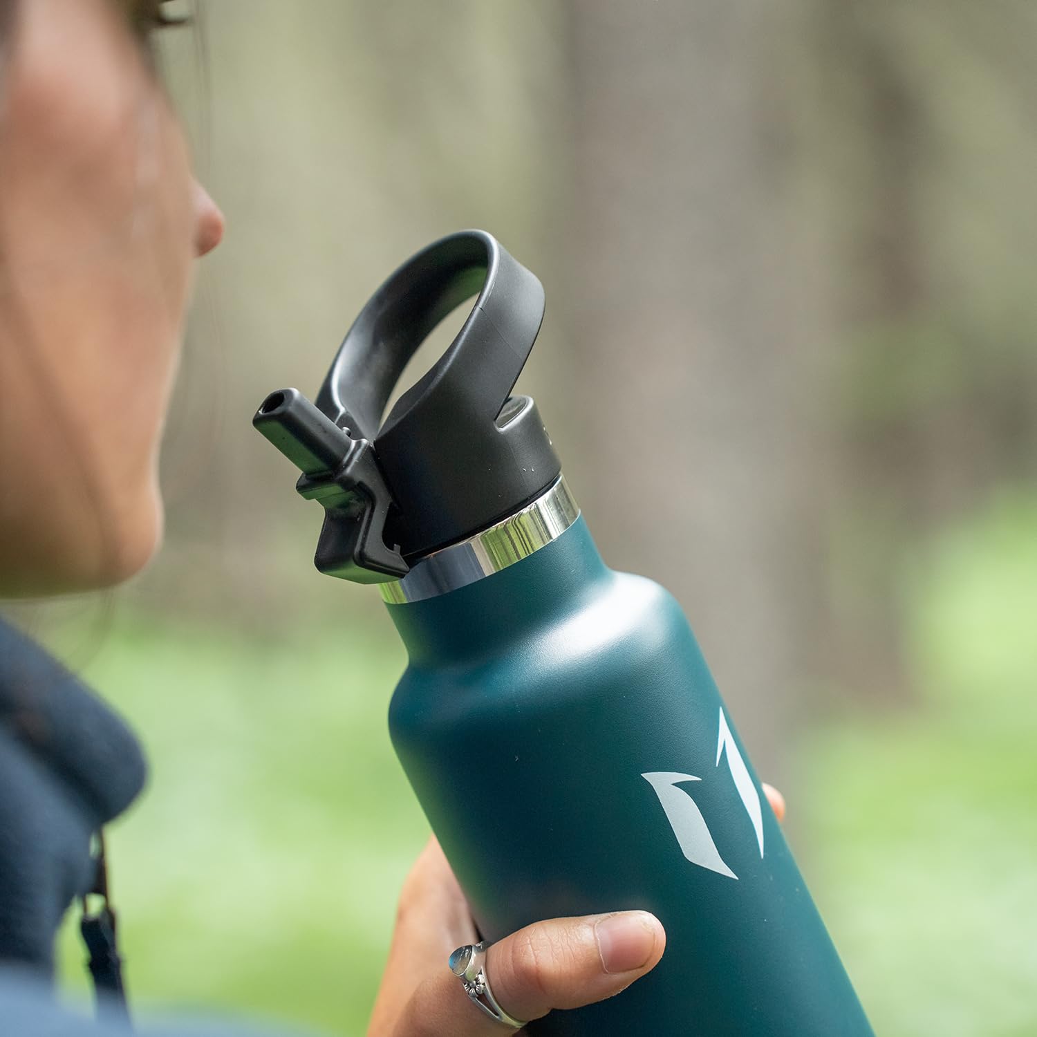Super Sparrow Trinkflasche Edelstahl Wasserflasche - 750ml - Isolier Flasche mit Perfekte Thermosflasche für Das Laufen, Fitness, Yoga, Im Freien