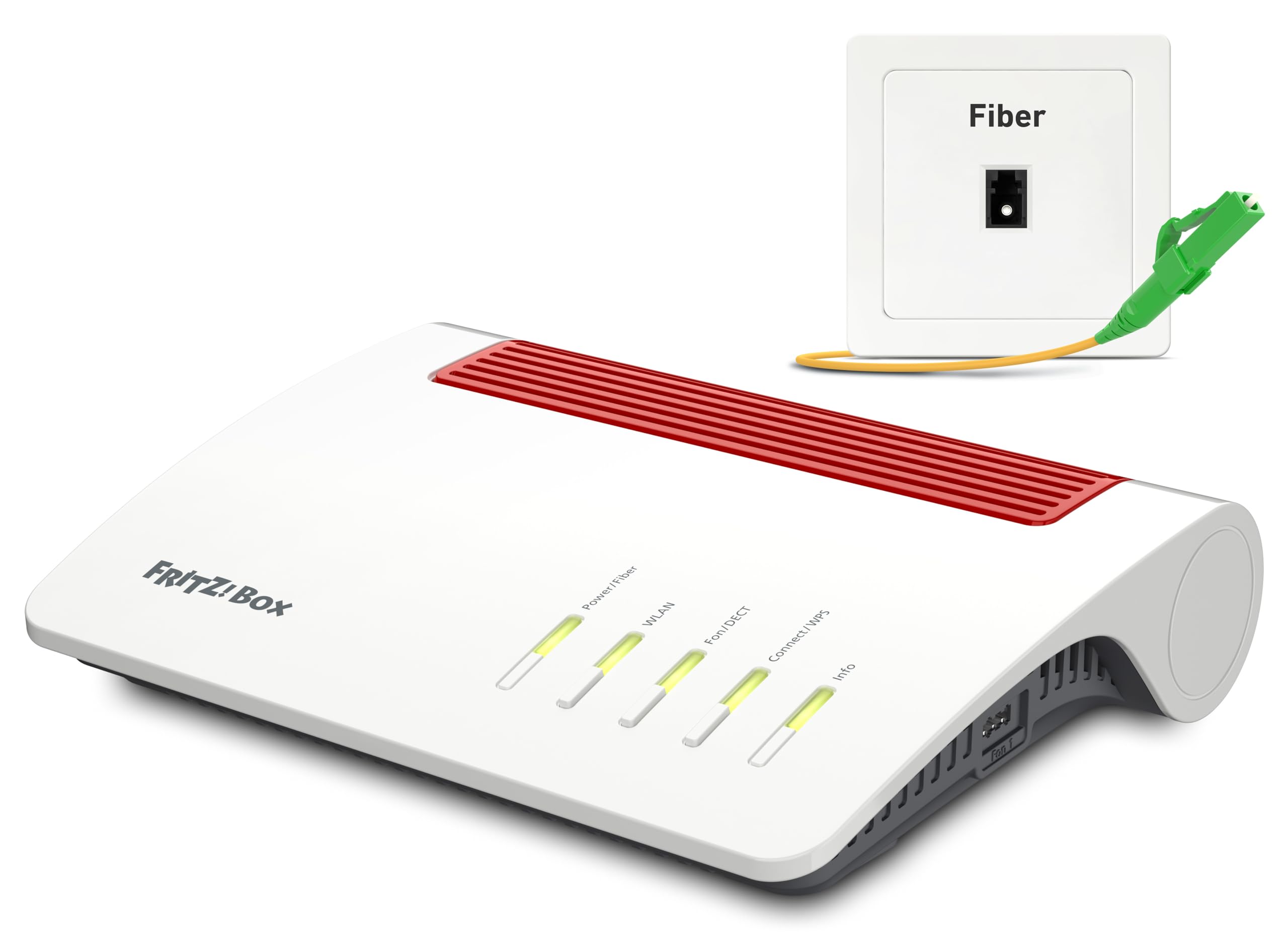 FRITZ!Box 5590 Fiber – Wi-Fi 6 Router für Glasfaser, 3600 MBit/s, Mesh, DECT, 2.5G LAN