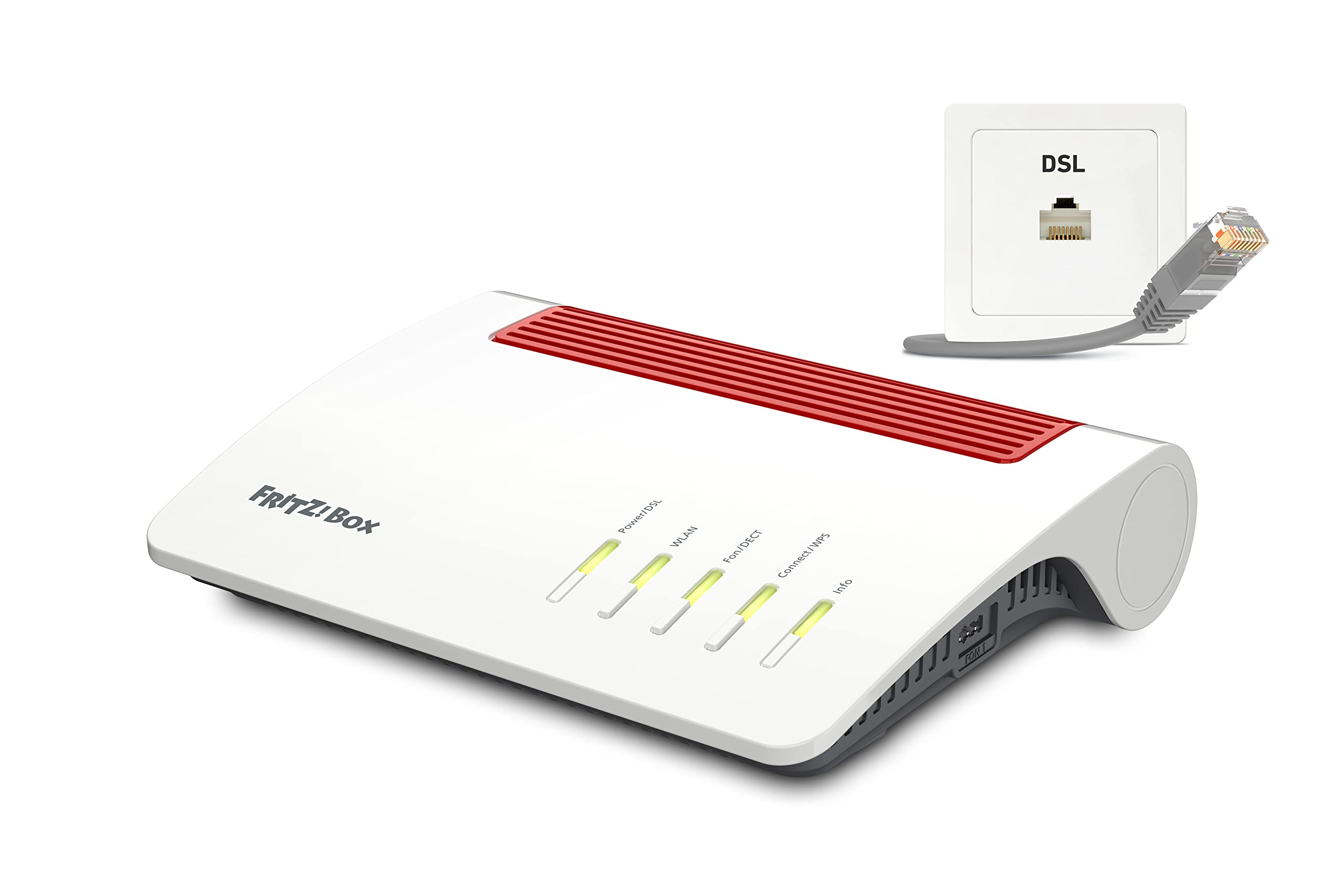 FRITZ!Box 7590 AX Exclusive Edition – Wi-Fi 6 DSL-Router (2.400 + 1.200 MBit/s, inkl. SanDisk USB-Stick, WLAN Mesh, DECT, DE-Version)