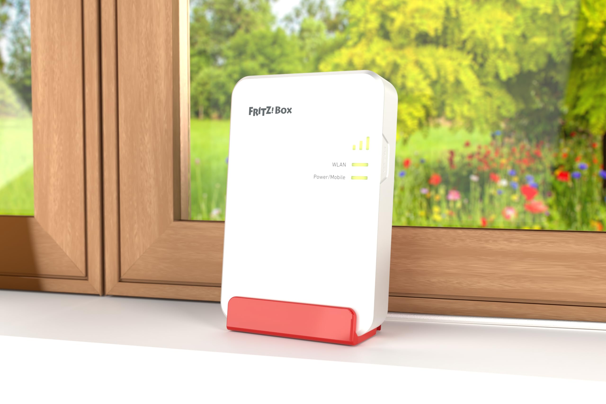 FRITZ!Box 6860 5G – Mobilfunk-Router (5G/LTE bis 1.300 MBit/s, Wi-Fi 6 bis 3.000 MBit/s, PoE+, IP-Schutz, DECT-Basis)