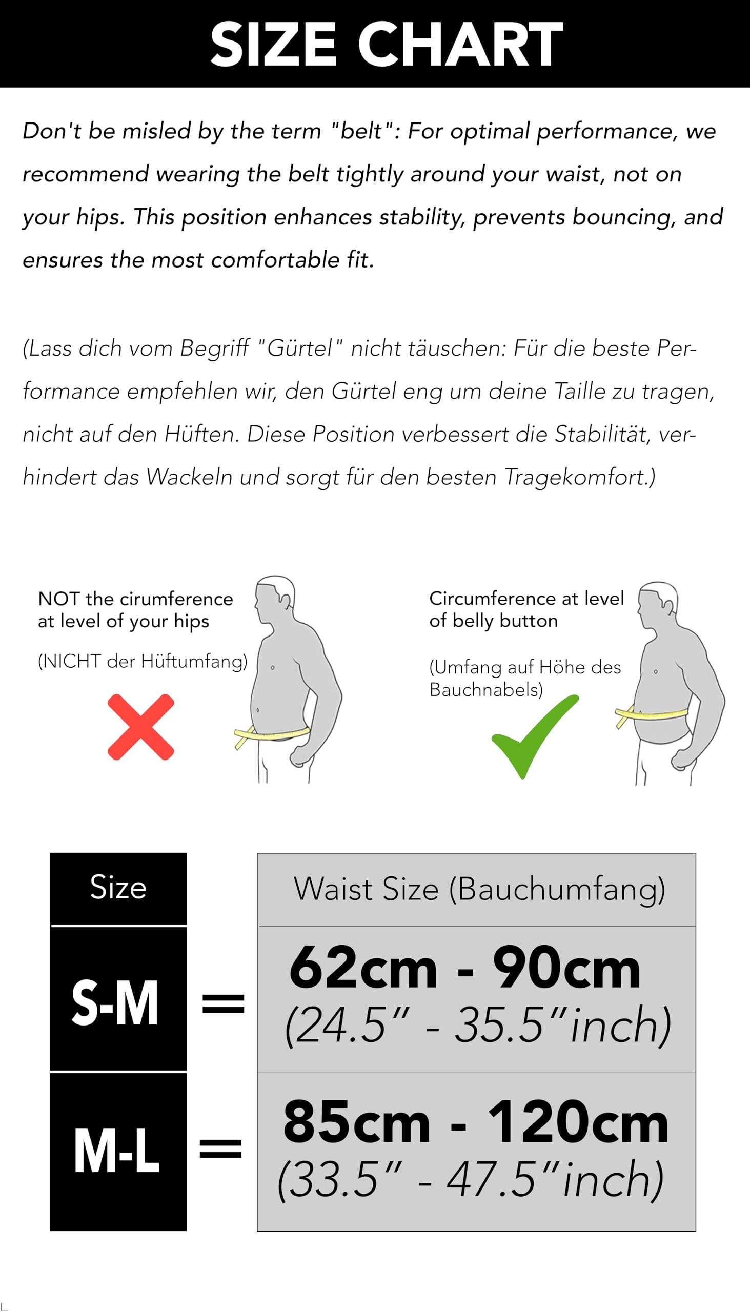 Fitgriff® Laufgürtel für Handy - Lauftasche Jogging, Hüfttasche, Sportgürtel, Running Belt zum Joggen, Laufen, Sport, Fitness - passend
