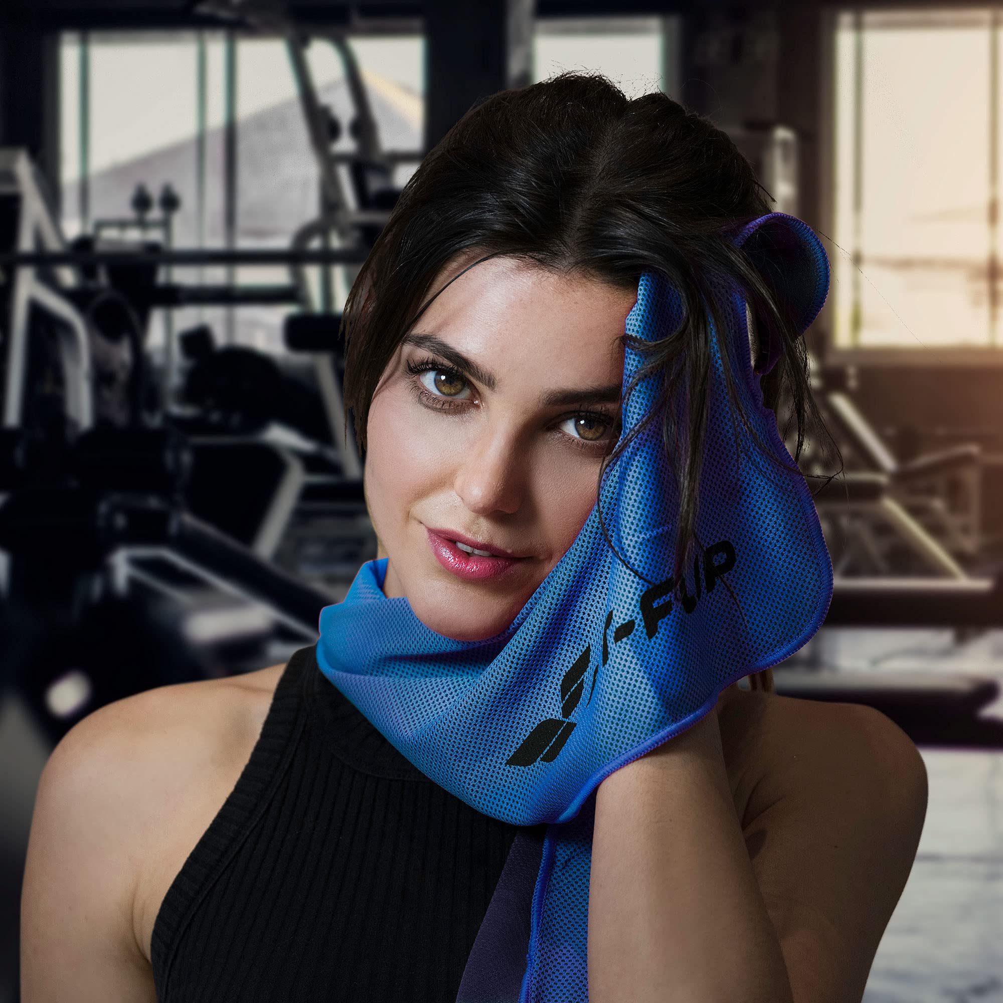 Fit-Flip Kühlendes Handtuch - Ice Cooling Towel und mikrofaser Kühltuch – kühlende Handtücher für Nacken und Hals - Airflip cool Towel für Fitness