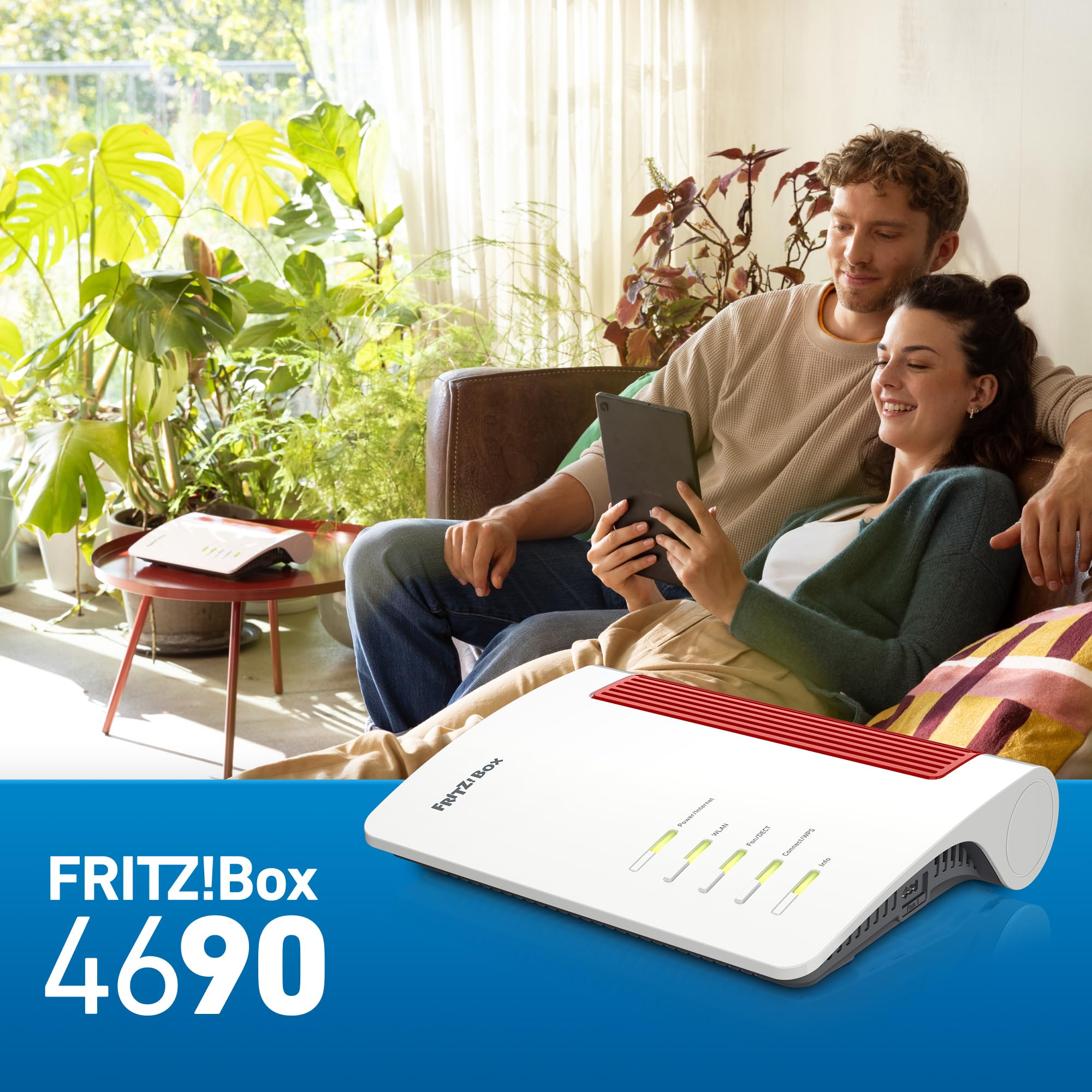 FRITZ!Box 4690 Wi-Fi 7 Mesh Router – 6960 MBit/s, 10G WAN/LAN, 3x 2.5G LAN