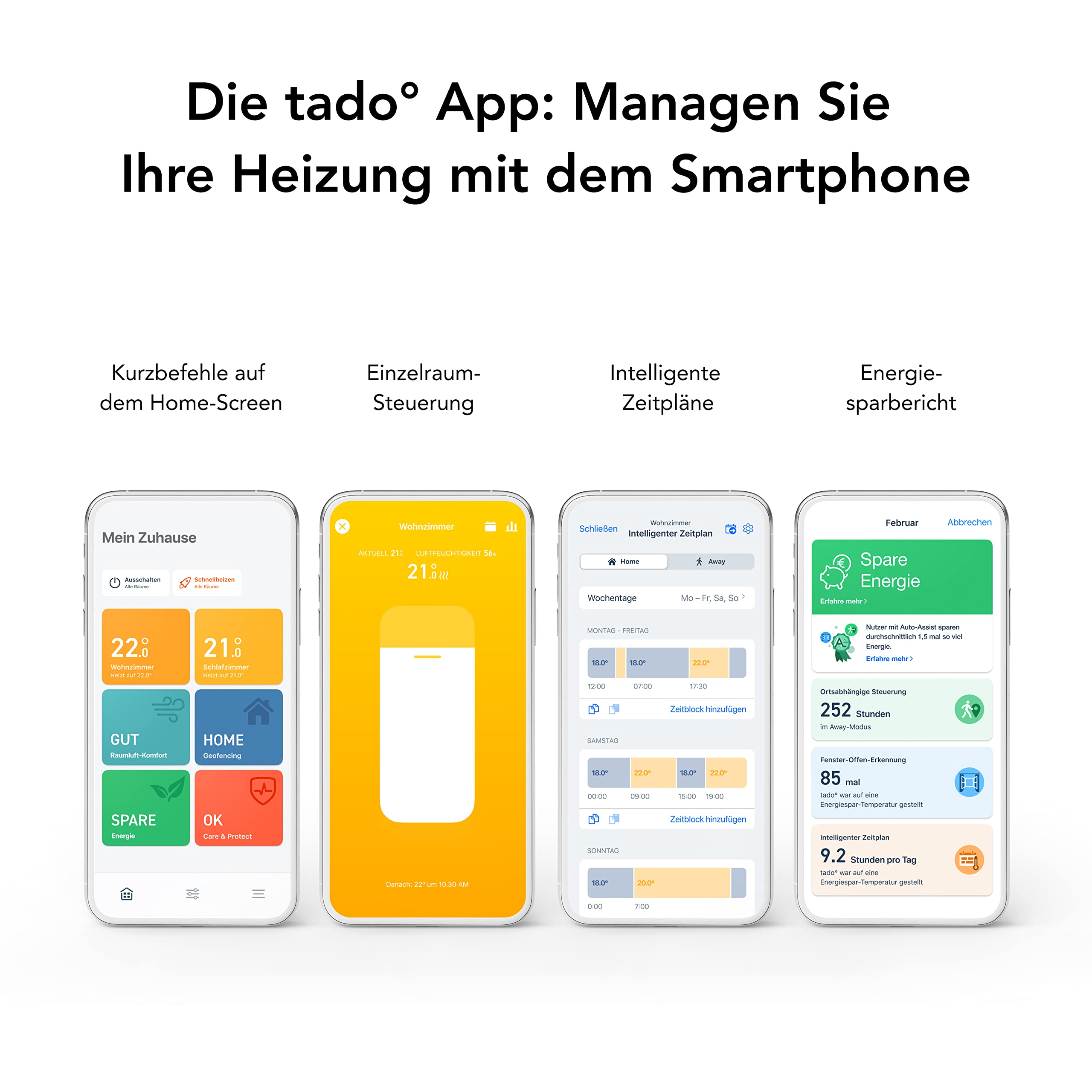 tado° V3+ Funk Thermostat Starter Kit mit Standfuß | Smarte Heizungssteuerung für Boiler | WLAN, Alexa, Siri & Google Assistant kompatibel